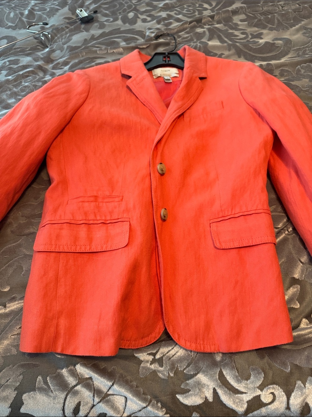J. Crew Coral Single-Button Blazer